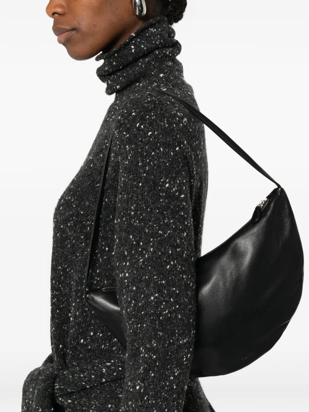 The Row Zip Shoulder Bag — Same as shown — Size One Size — Side View