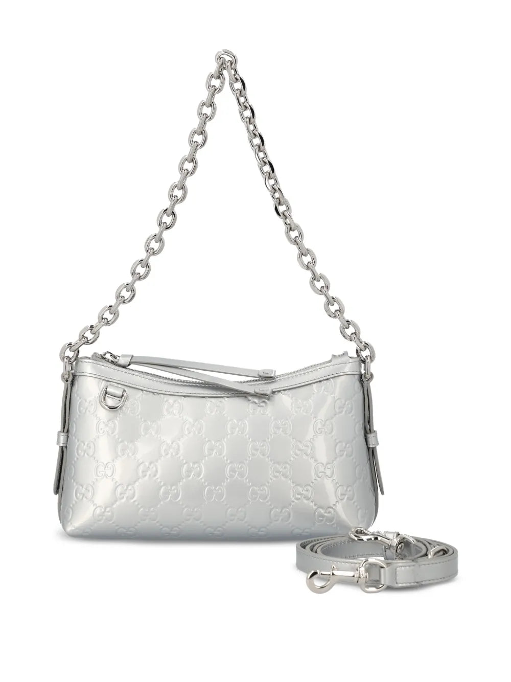 Gucci Small Gg Emblem Embossed Shoulder Bag — Same as shown — Size One Size — Side View