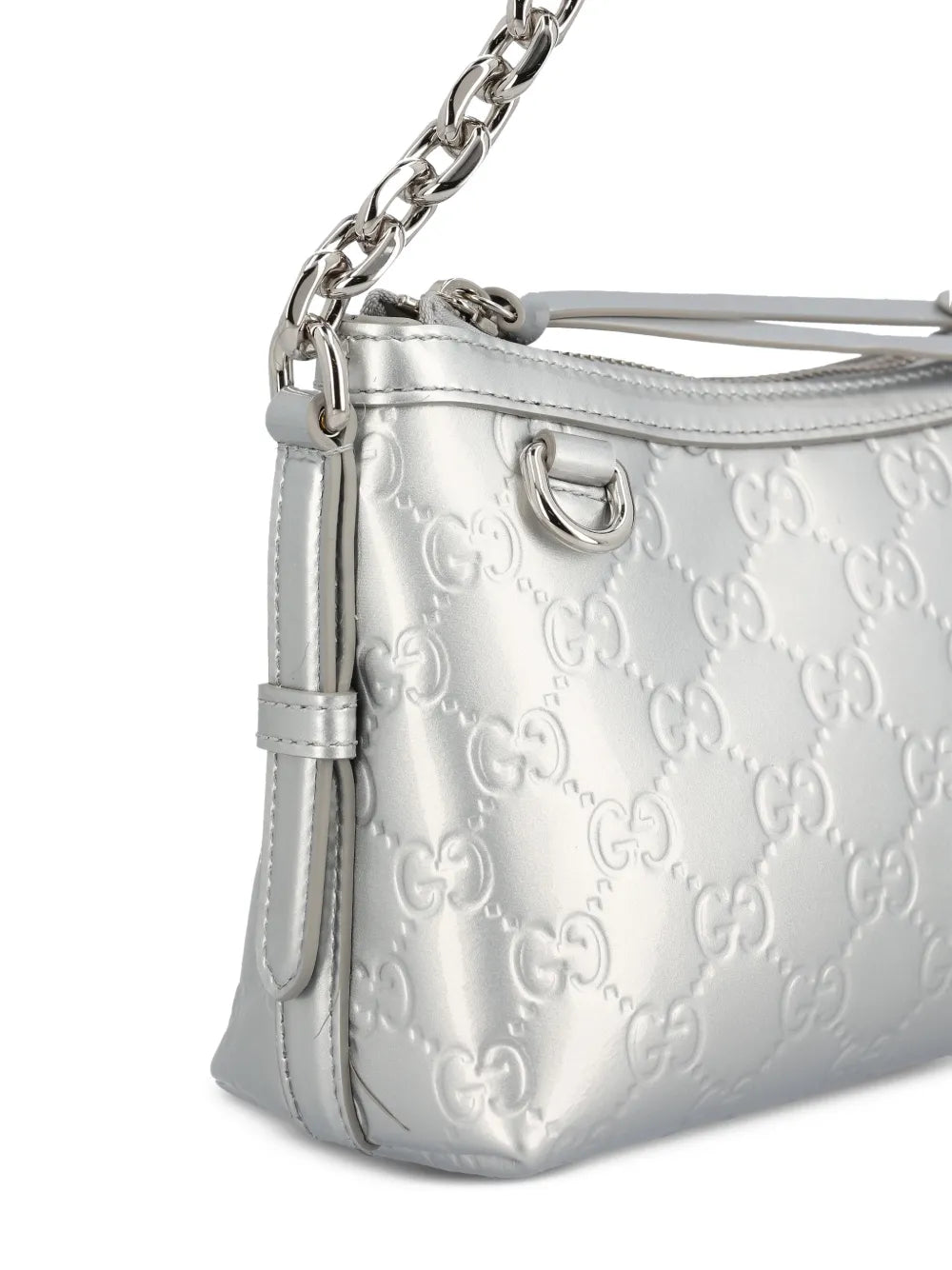 Gucci Small Gg Emblem Embossed Shoulder Bag — Same as shown — Size One Size — Top View