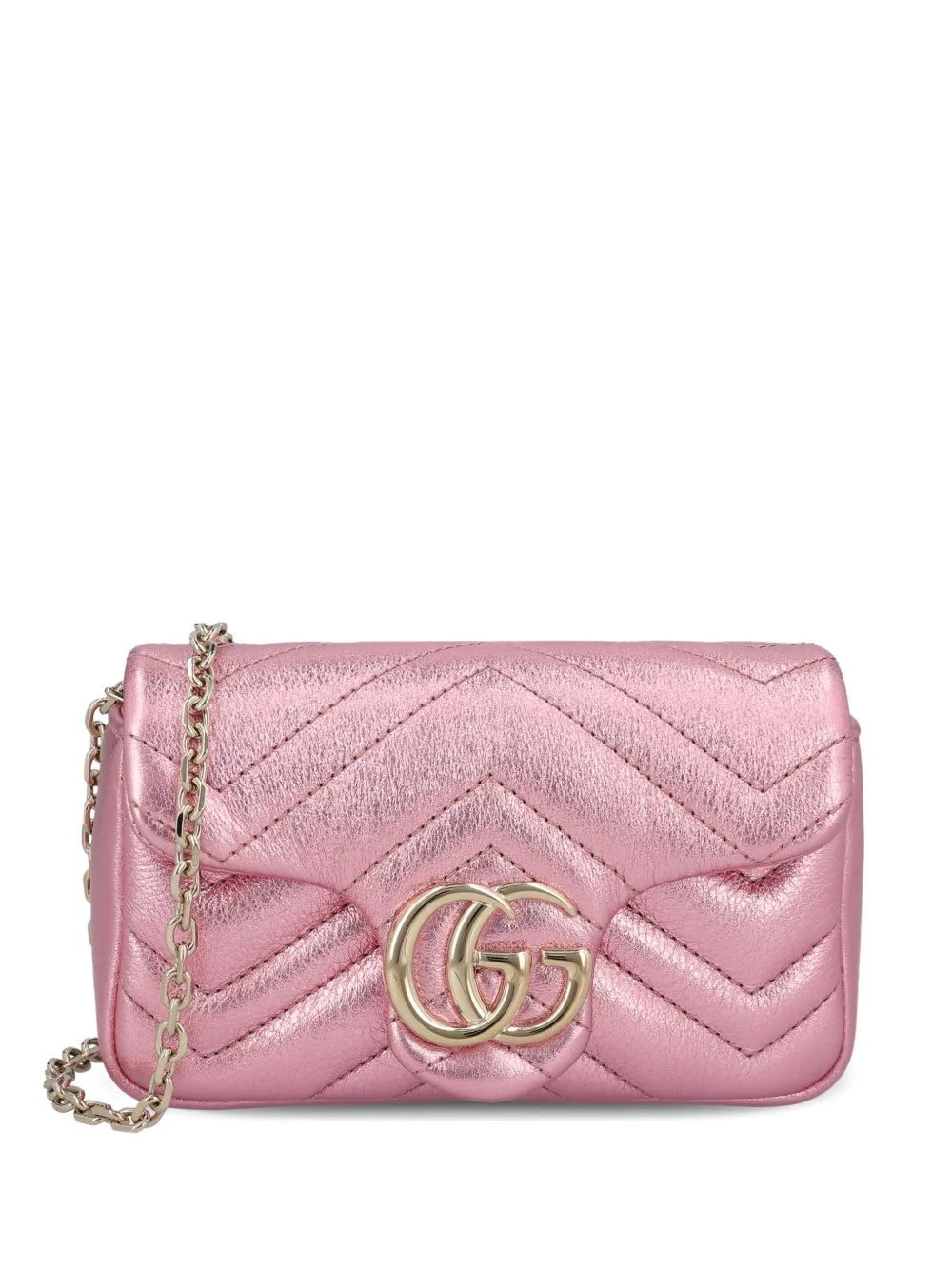 Gucci Gg Chevron Quilted Shoulder Bag — Same as shown — Size One Size — Front View