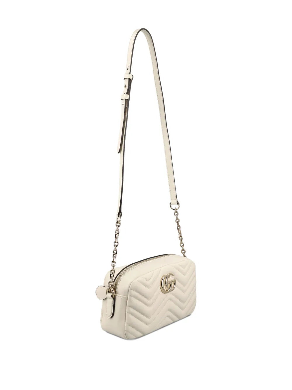 Gucci Small Gg Marmont Chevron Shoulder Bag — Same as shown — Size One Size — Back View