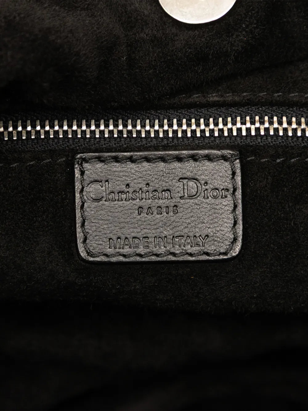 Christian Dior Pre Owned 2007 Woven Lambskin Soft Lady Dior Hobo Bag — Same as shown — Size One Size — Top View