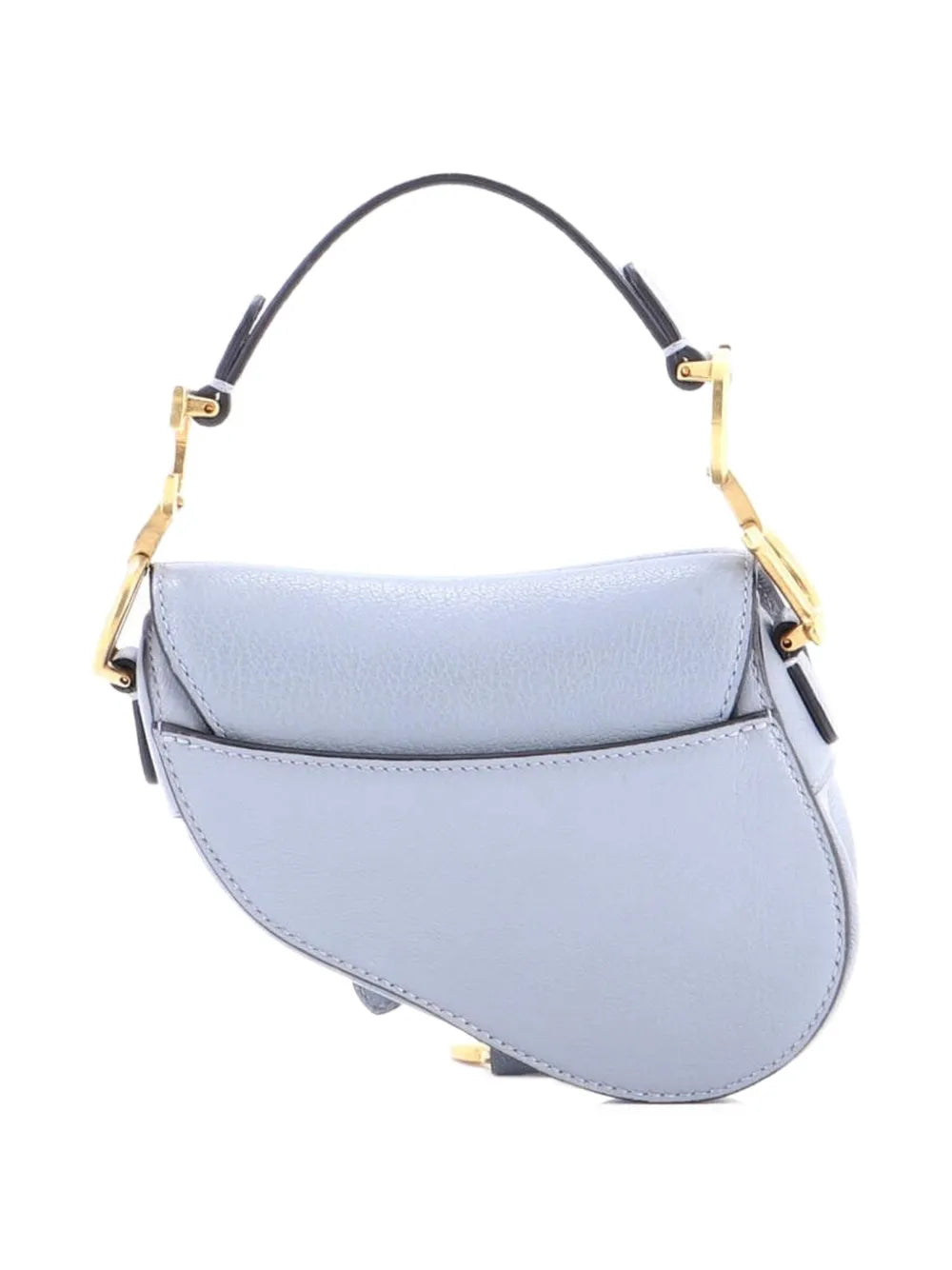 Christian Dior Pre Owned Saddle Handbag With Strap Leather Micro Shoulder Bag — Same as shown — Size One Size — Side View