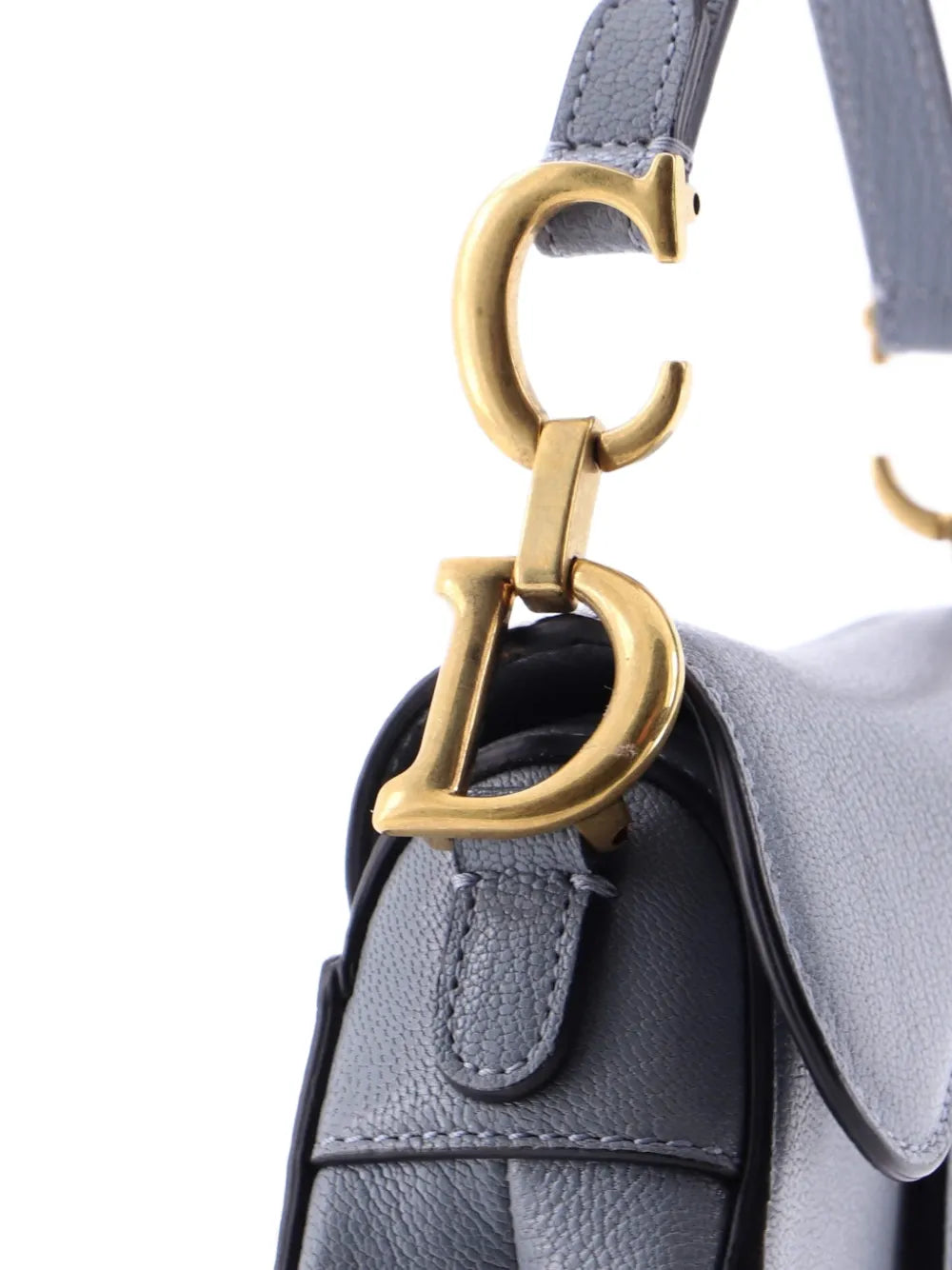 Christian Dior Pre Owned Saddle Handbag With Strap Leather Micro Shoulder Bag — Same as shown — Size One Size — Top View