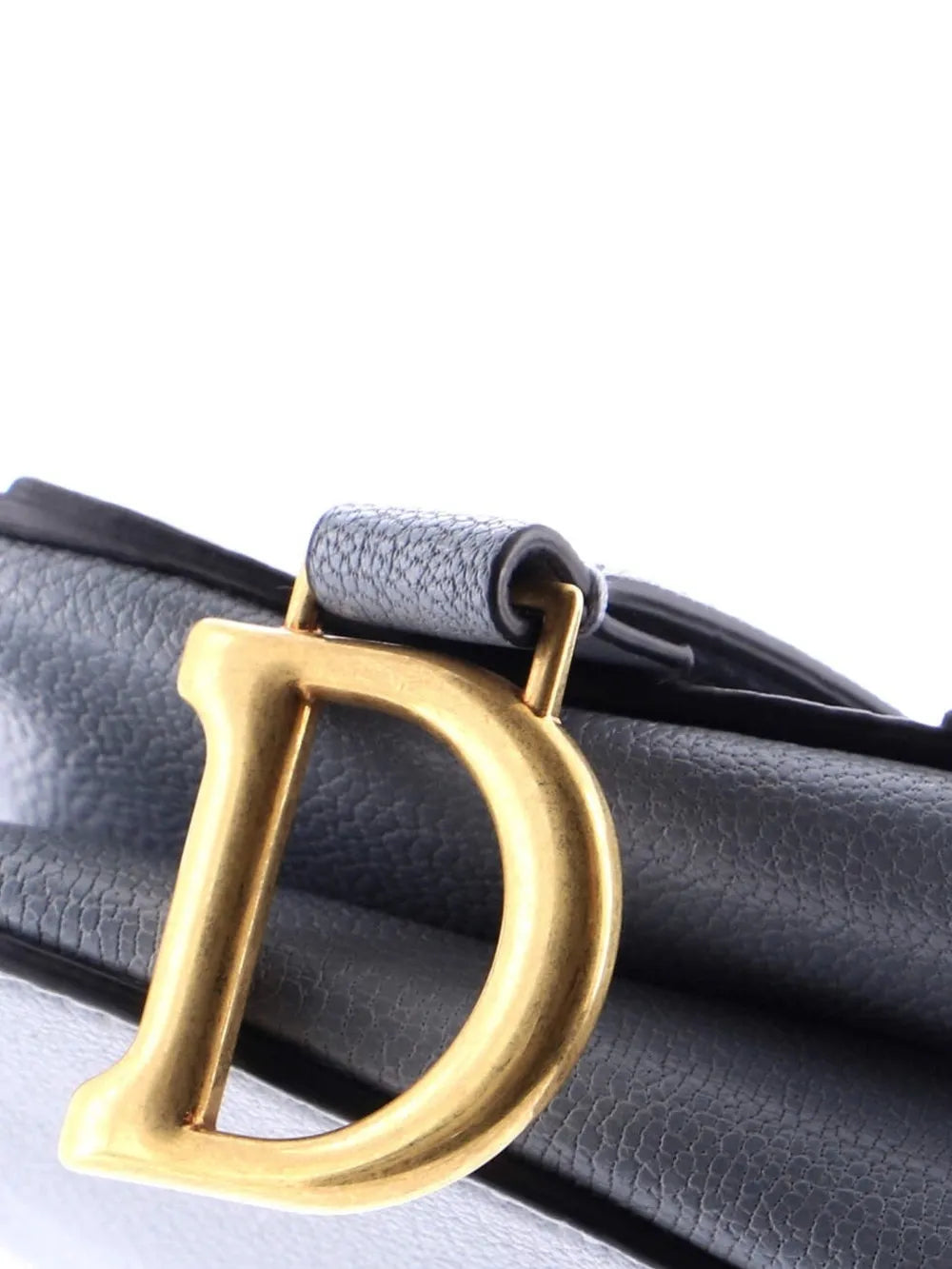 Christian Dior Pre Owned Saddle Handbag With Strap Leather Micro Shoulder Bag — Same as shown — Size One Size — Detail View