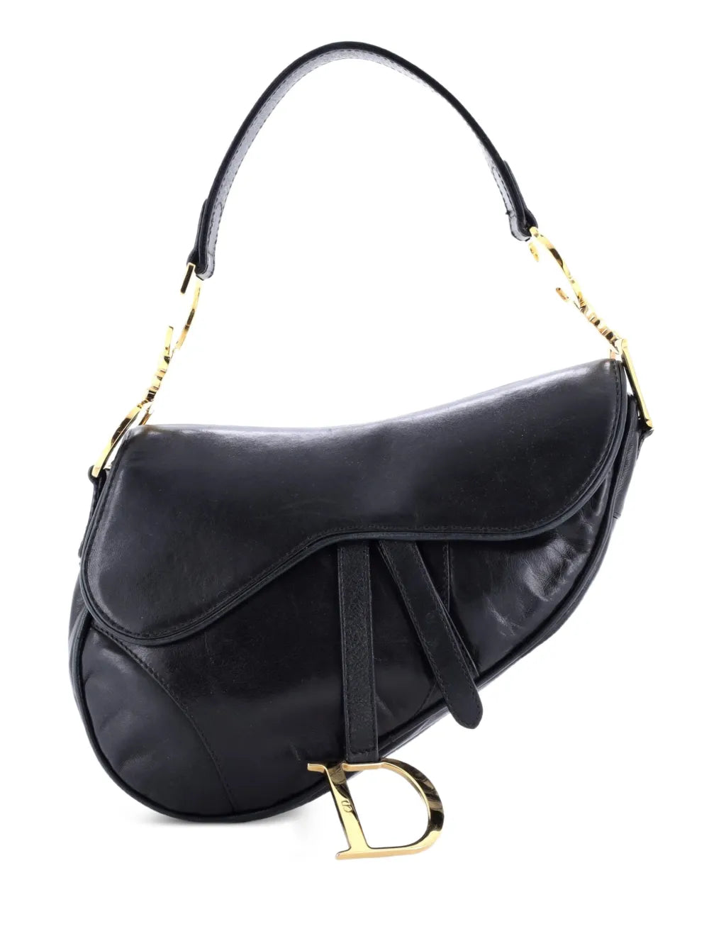 Christian Dior Pre Owned Vintage Saddle Bag Leather Medium Shoulder Bag — Same as shown — Size One Size — Front View