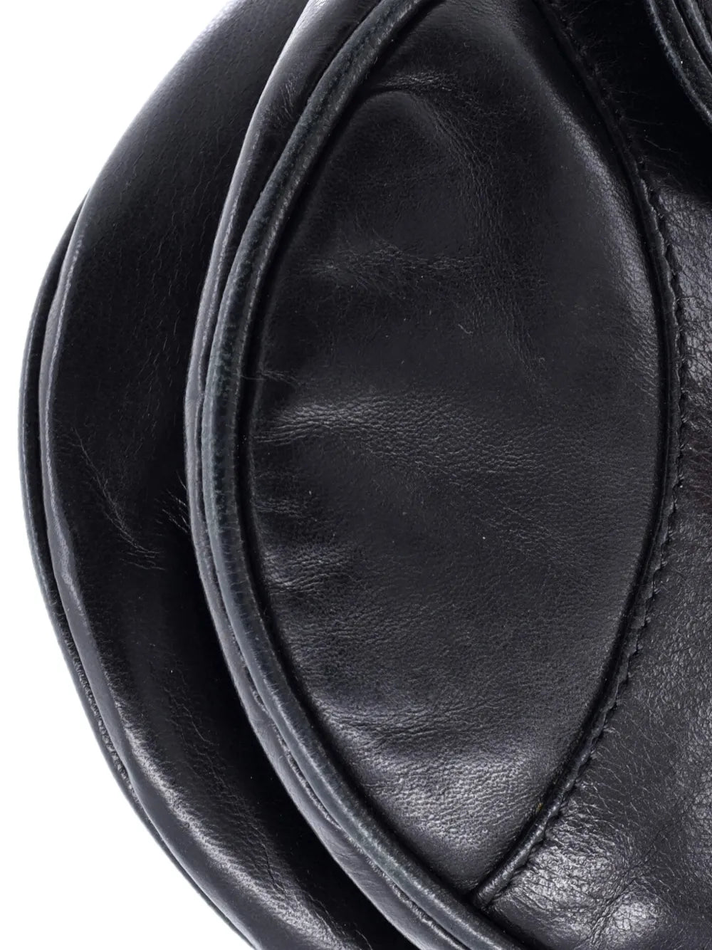 Christian Dior Pre Owned Vintage Saddle Bag Leather Medium Shoulder Bag — Same as shown — Size One Size — Detail View
