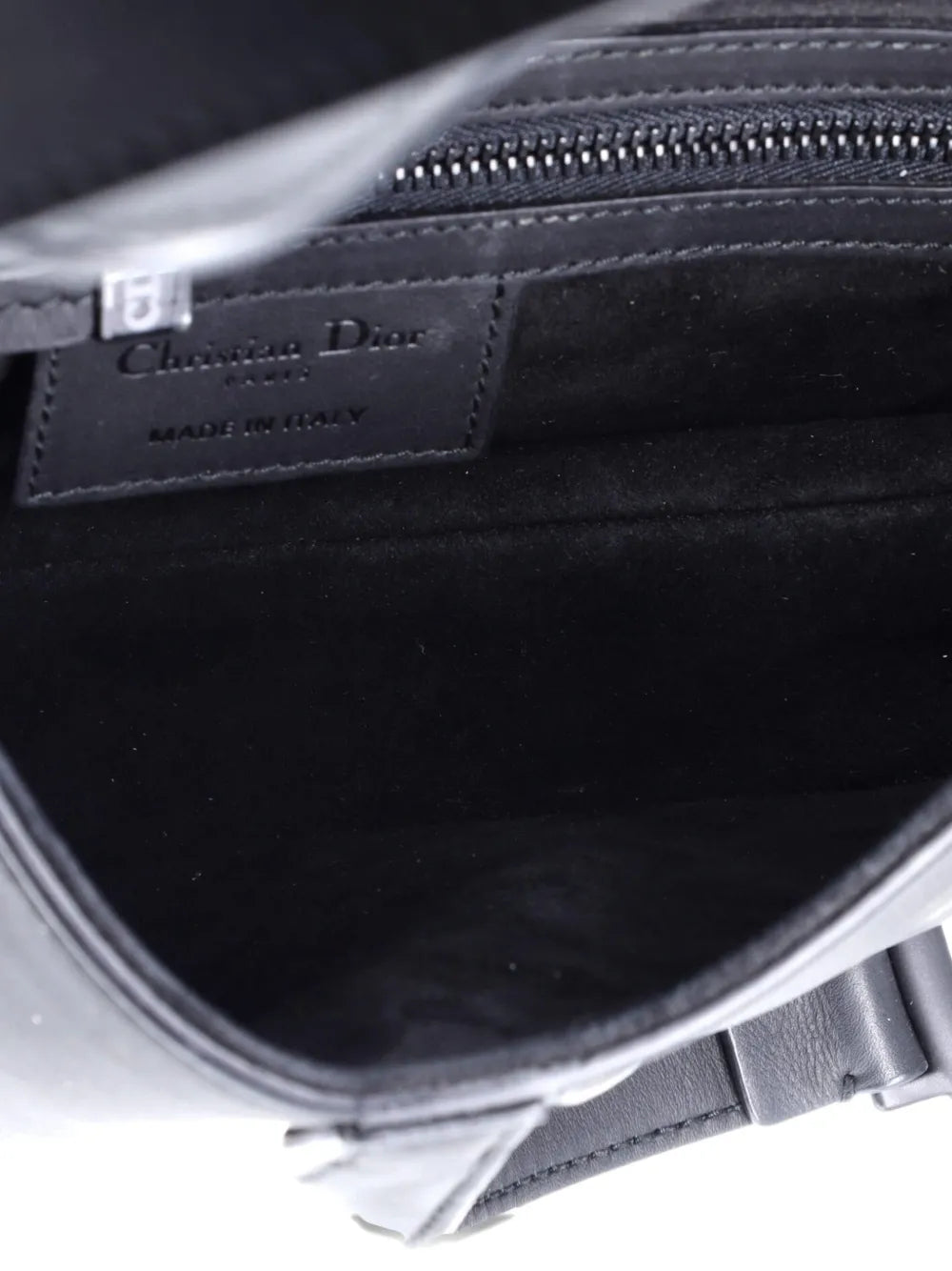 Christian Dior Pre Owned Ultra Matte Saddle Handbag Leather Medium Shoulder Bag — Same as shown — Size One Size — Top View