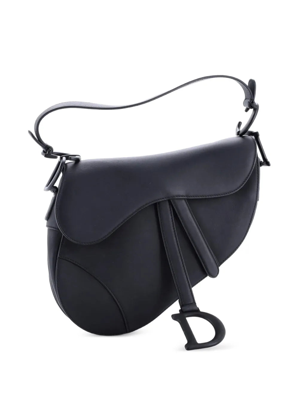 Christian Dior Pre Owned Ultra Matte Saddle Handbag Leather Medium Shoulder Bag — Same as shown — Size One Size — Back View