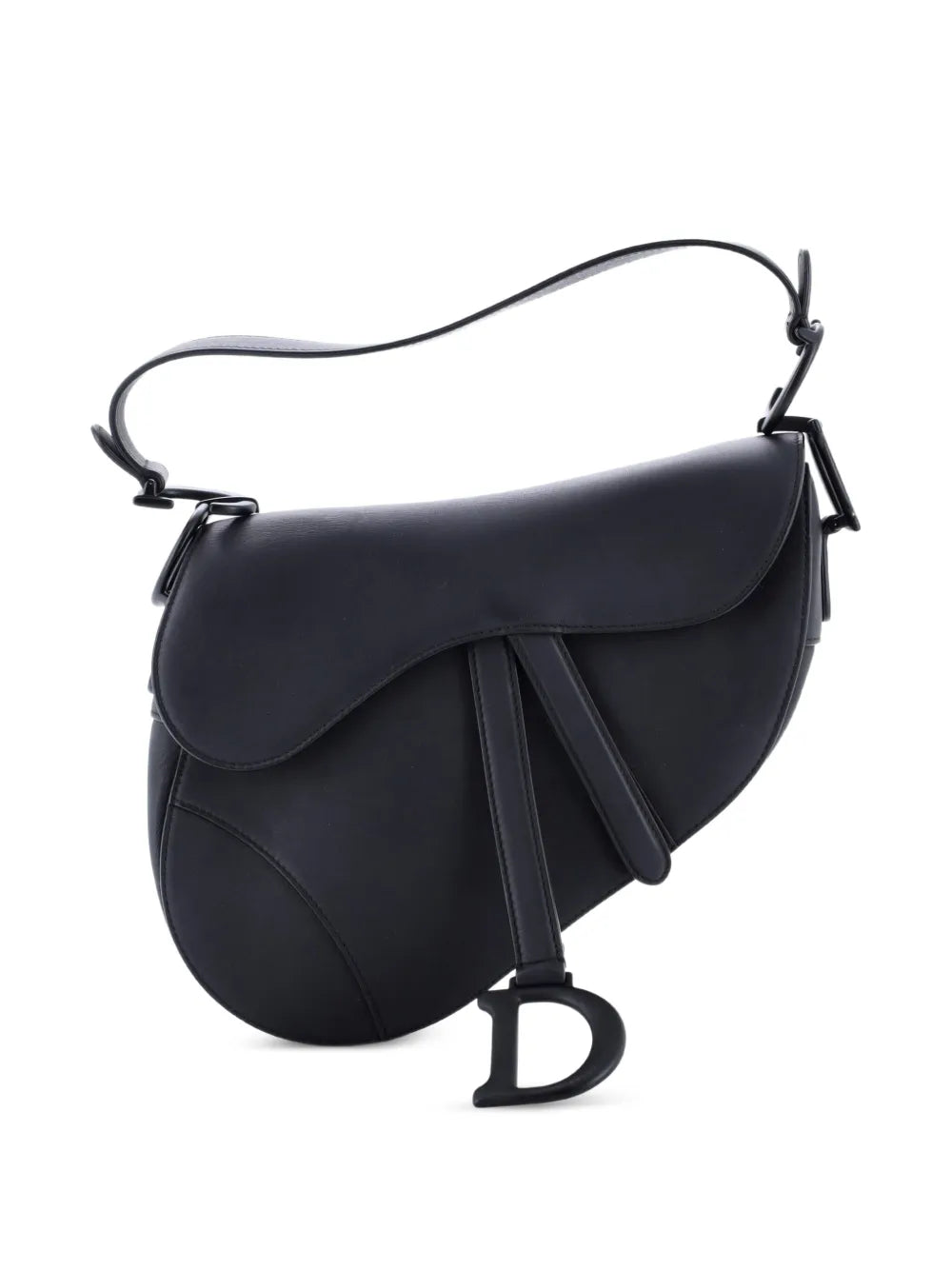 Christian Dior Pre Owned Ultra Matte Saddle Handbag Leather Medium Shoulder Bag — Same as shown — Size One Size — Front View