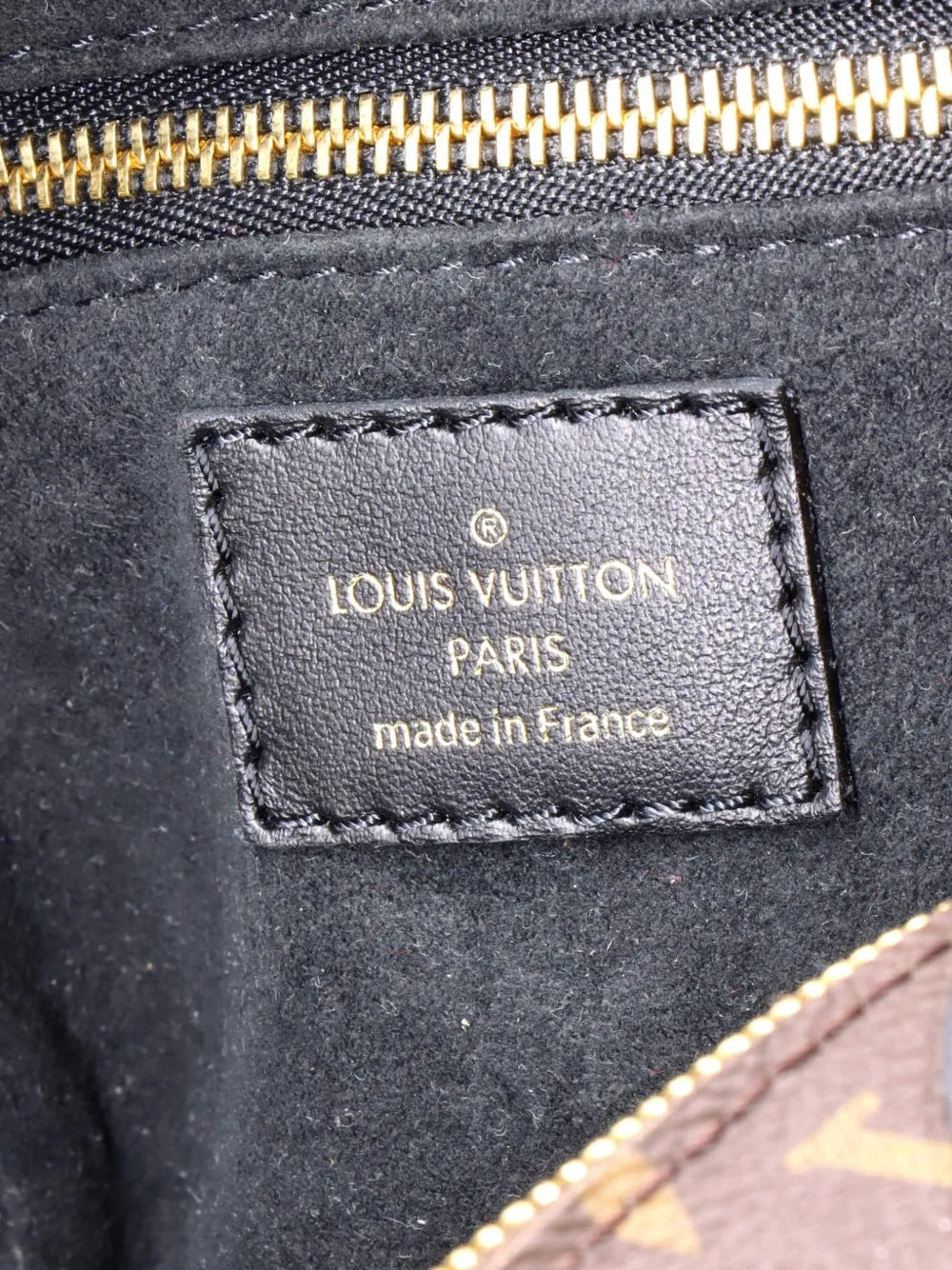 Louis Vuitton Pre Owned Petite Malle Souple Handbag Monogram Canvas With Leather Shoulder Bag — Same as shown — Size One Size — Detail View