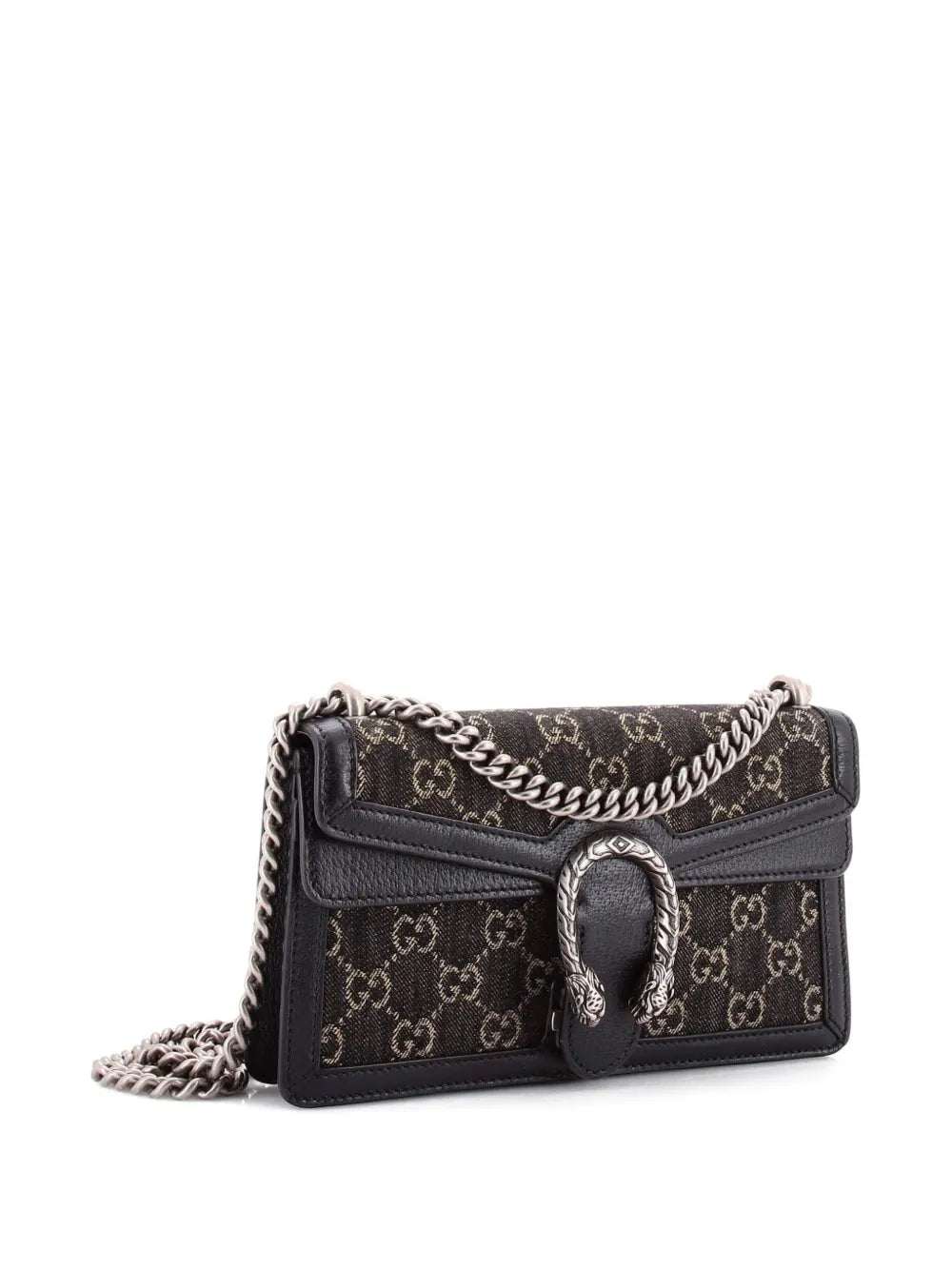 Gucci Pre Owned Dionysus Bag Gg Denim Small Shoulder Bag — Same as shown — Size One Size — Back View