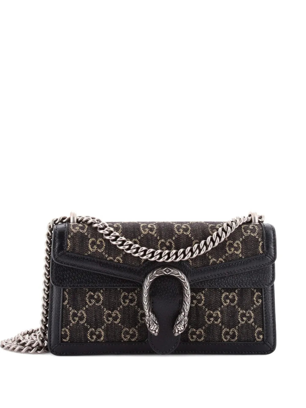 Gucci Pre Owned Dionysus Bag Gg Denim Small Shoulder Bag — Same as shown — Size One Size — Front View