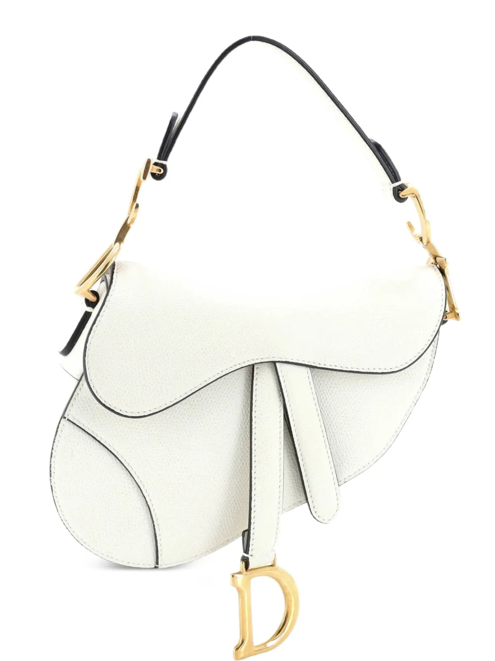 Christian Dior Pre Owned Saddle Handbag Leather Mini Shoulder Bag — Same as shown — Size One Size — Front View