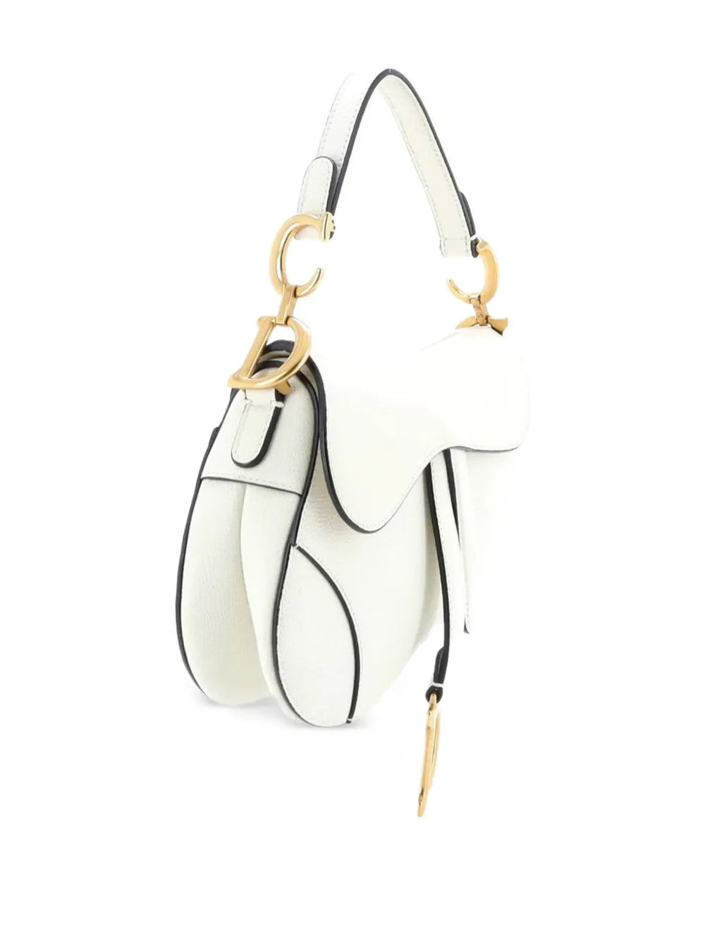 Christian Dior Pre Owned Saddle Handbag Leather Mini Shoulder Bag — Same as shown — Size One Size — Back View