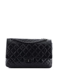 Chanel Pre Owned So Black Reissue 255 Flap Bag Quilted Glazed Calfskin 226 Shoulder Bag — Same as shown — Size One Size — Front View