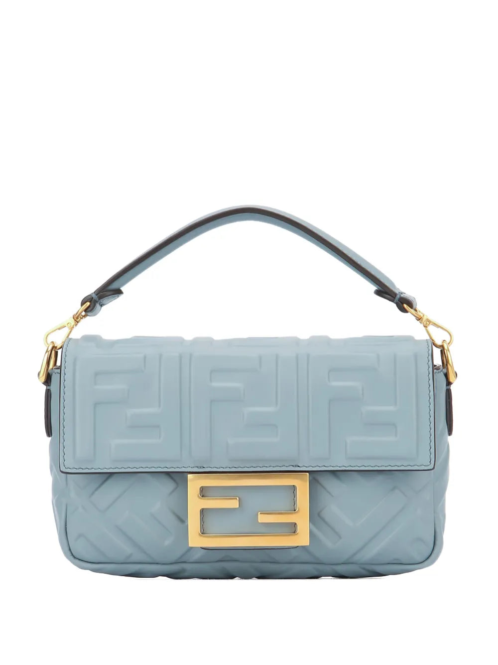 Fendi Mini Baguette Embossed Logo Shoulder Bag — Same as shown — Size One Size — Front View