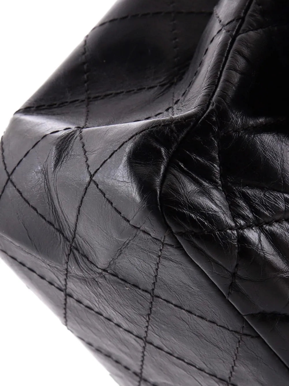 Chanel Pre Owned Reissue 255 Flap Bag Quilted Aged Calfskin 227 Shoulder Bag — Same as shown — Size One Size — Top View