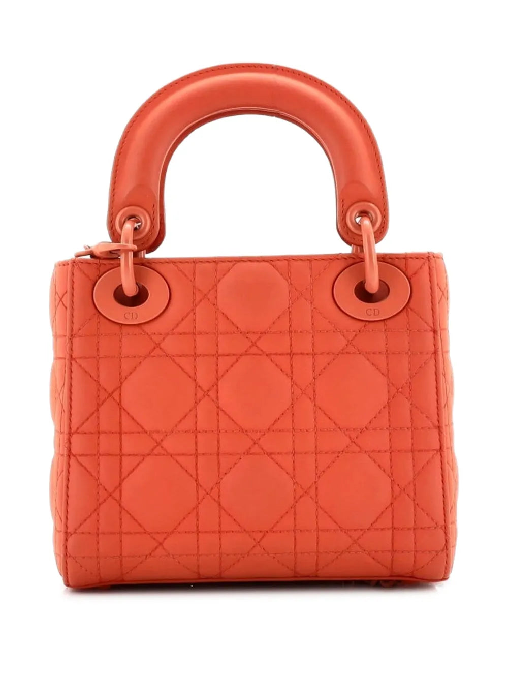 Christian Dior Pre Owned Ultra Matte Lady Dior Chain Bag Cannage Quilt Calfskin Mini Shoulder Bag — Same as shown — Size One Size — Side View