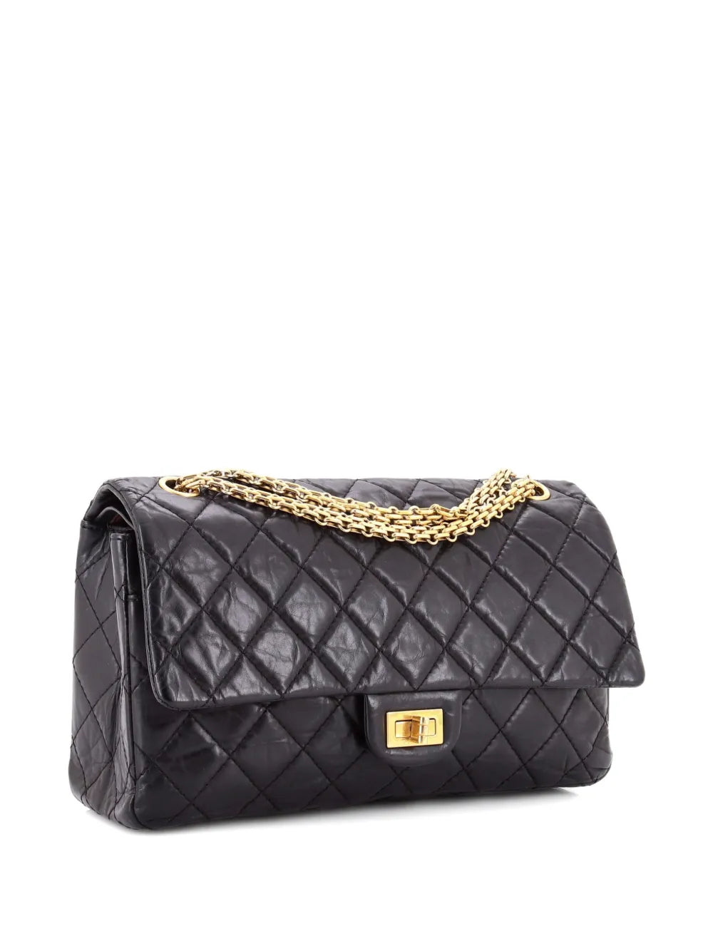 Chanel Pre Owned Reissue 255 Flap Bag Quilted Aged Calfskin 226 Shoulder Bag — Same as shown — Size One Size — Front View