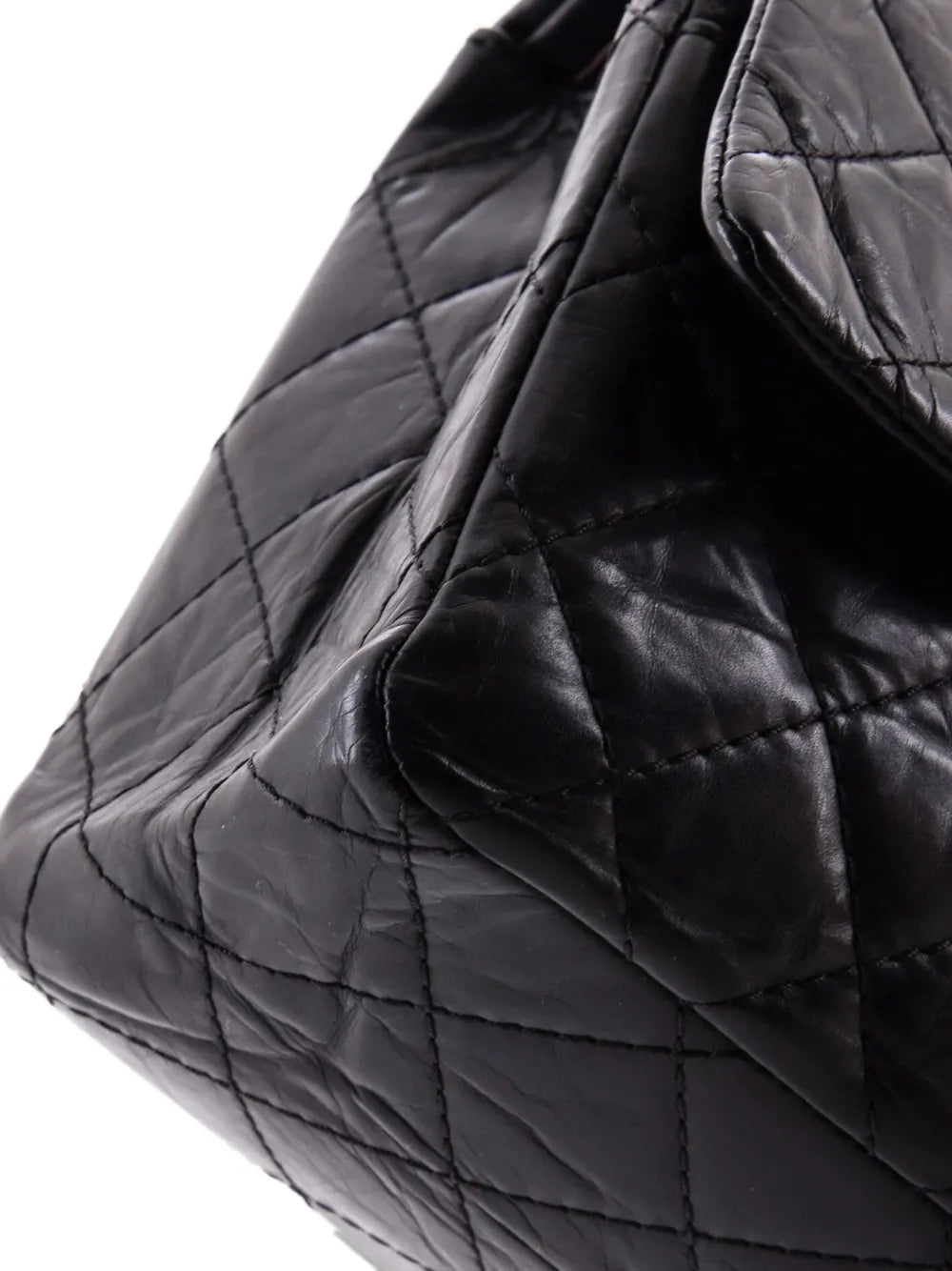 Chanel Pre Owned Reissue 255 Flap Bag Quilted Aged Calfskin 226 Shoulder Bag — Same as shown — Size One Size — Top View