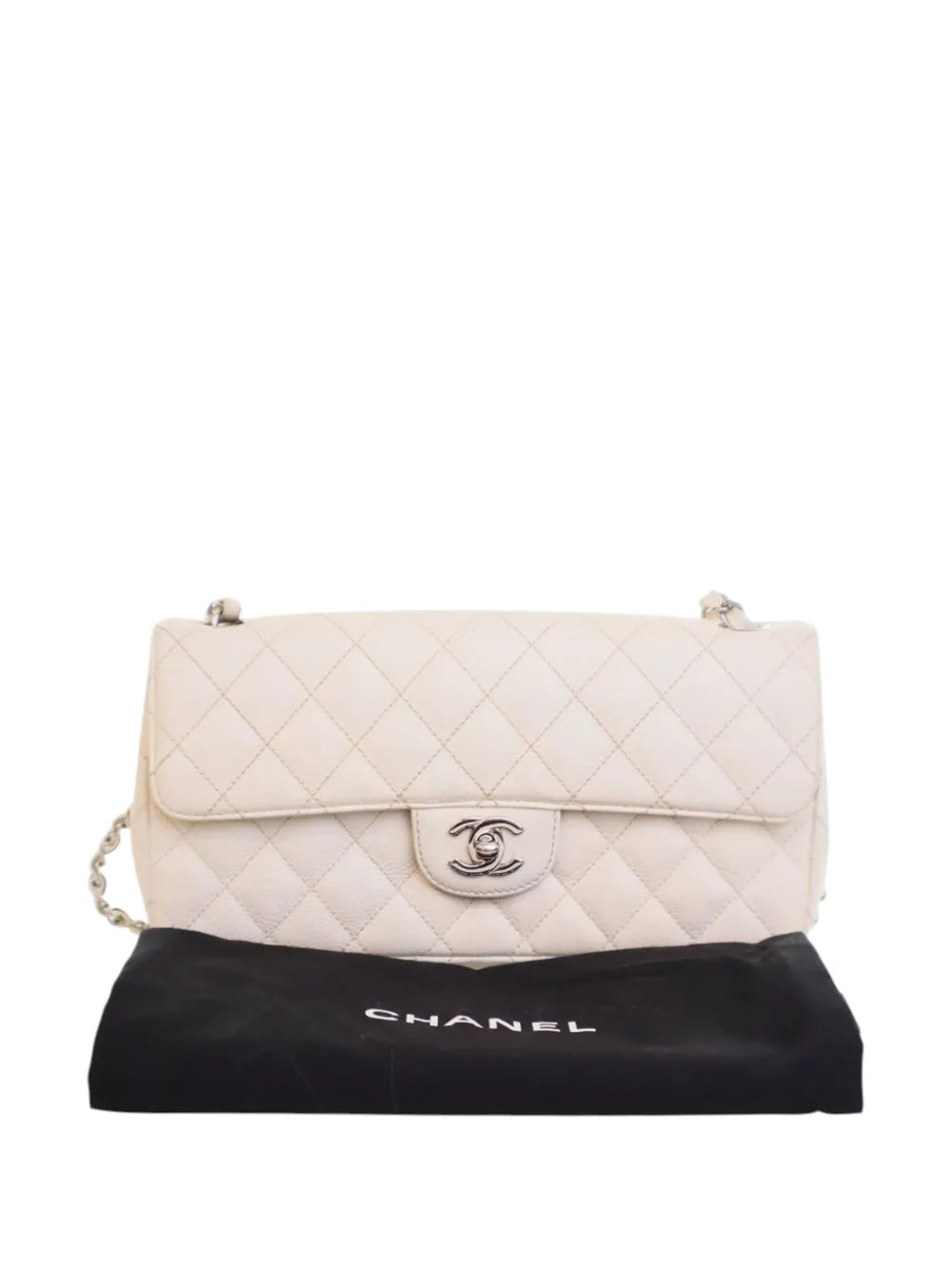 Chanel Pre Owned 2004 2005 Classic Caviar East West Single Flap Shoulder Bag — Same as shown — Size One Size — Lifestyle View