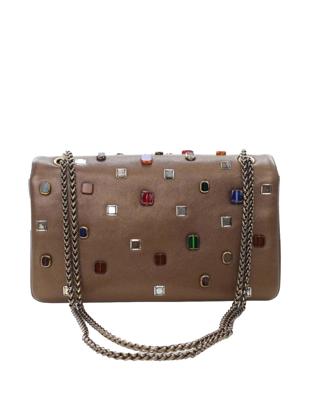 Chanel Pre Owned 2010 2011 Paris Byzance Gripoix Bijoux Reissue 255 Calfskin Single Flap 225 Shoulder Bag — Same as shown — Size One Size — Side View