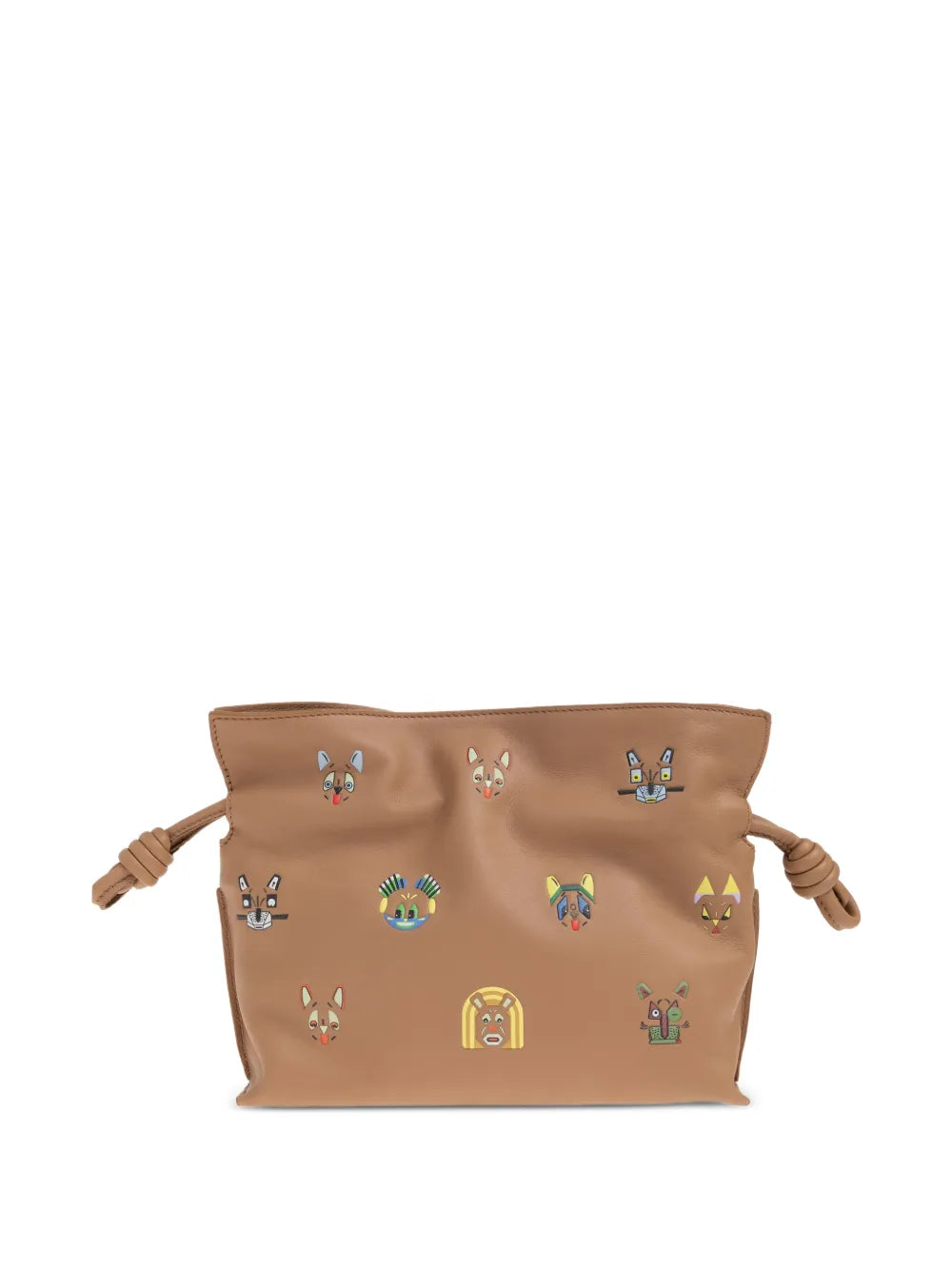 Loewe Mini Flamenco Cat Print Shoulder Bag — Same as shown — Size One Size — Back View