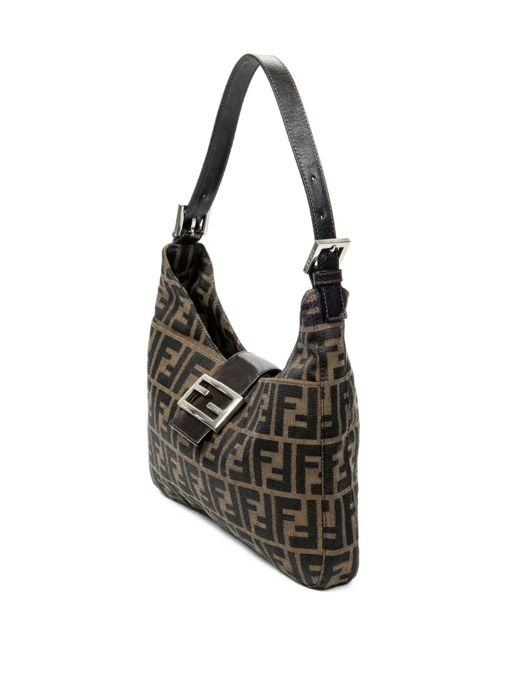 Fendi Pre Owned Logo Buckle Shoulder Bag — Same as shown — Size One Size — Back View
