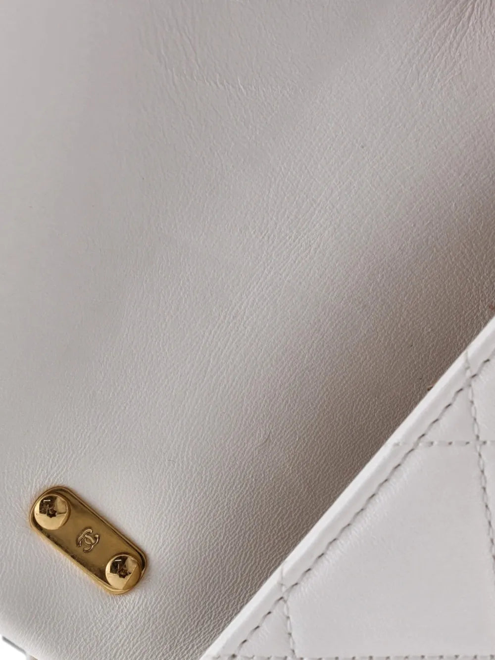 Chanel Pre Owned Funky Town Flap Bag Quilted Lambskin Mini Shoulder Bag — Same as shown — Size One Size — Top View