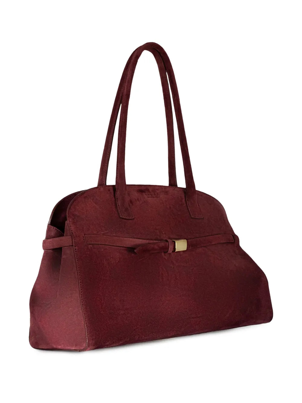 Orciani Aura Peach Strap Detail Shoulder Bag — Same as shown — Size One Size — Back View