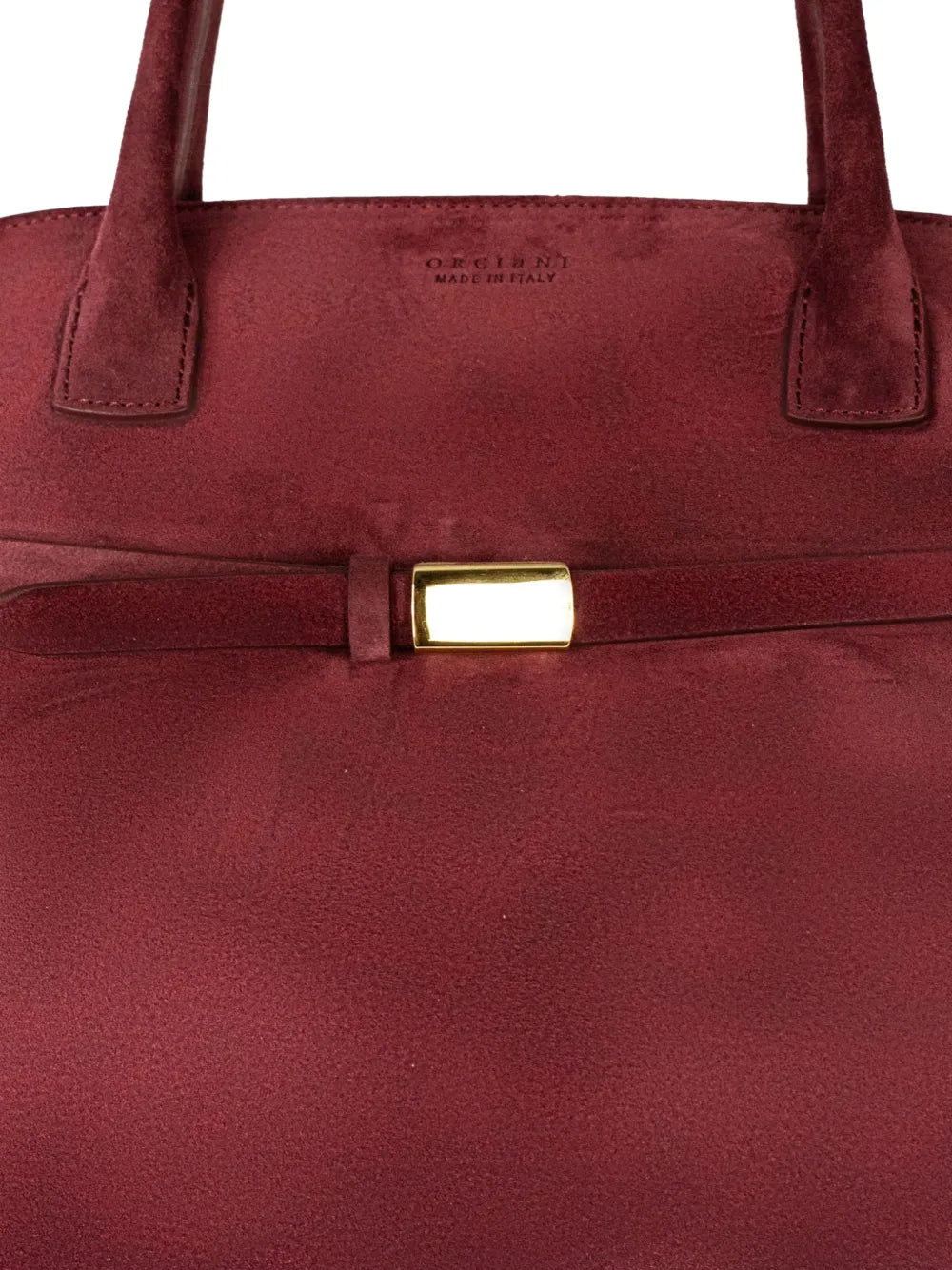 Orciani Aura Peach Strap Detail Shoulder Bag — Same as shown — Size One Size — Top View