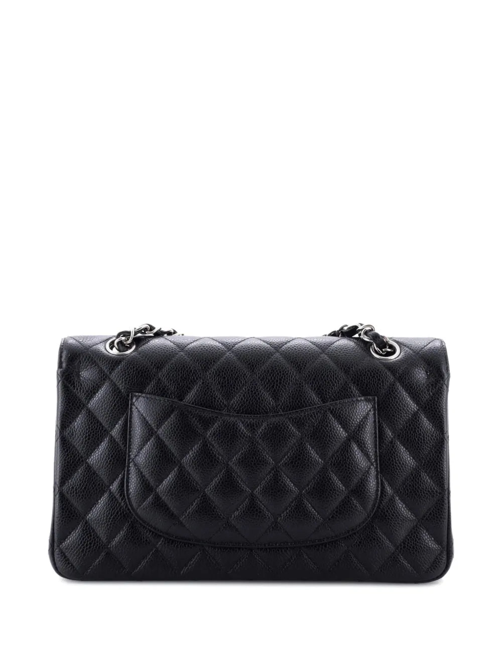 Chanel Pre Owned Classic Double Flap Bag Quilted Caviar Medium Shoulder Bag — Same as shown — Size One Size — Side View