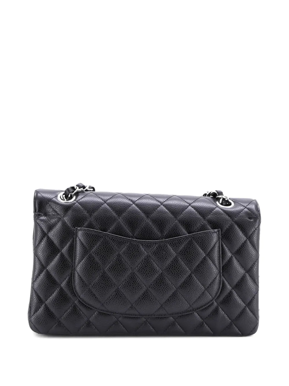 Chanel Pre Owned Classic Double Flap Bag Quilted Caviar Medium Shoulder Bag — Same as shown — Size One Size — Side View