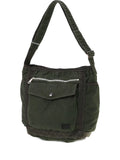 Porter Yoshida Co Zip Pocket Shoulder Bag — Same as shown — Size One Size — Front View