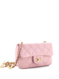 Chanel Pre Owned Sweet Heart Chain Flap Bag Quilted Lambskin Mini Shoulder Bag — Same as shown — Size One Size — Front View
