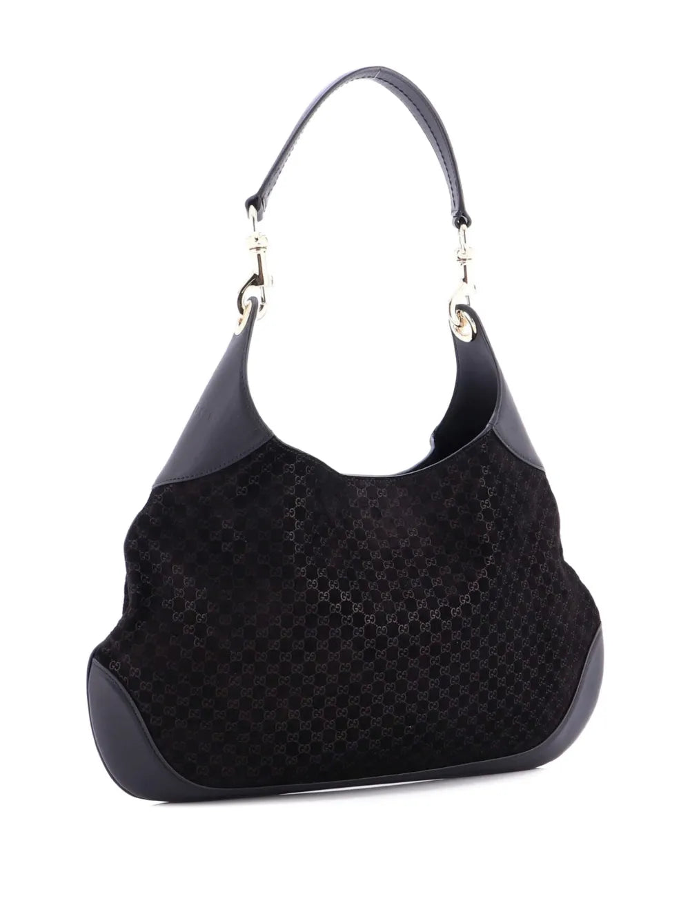 Gucci Pre Owned B Gg Suede Medium Shoulder Bag — Same as shown — Size One Size — Back View