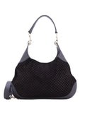 Gucci Pre Owned B Gg Suede Medium Shoulder Bag — Same as shown — Size One Size — Front View
