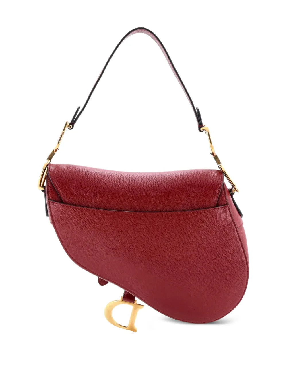 Christian Dior Pre Owned Saddle Handbag Leather Medium Shoulder Bag — Same as shown — Size One Size — Side View