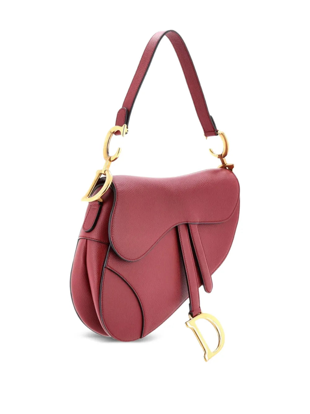 Christian Dior Pre Owned Saddle Handbag Leather Medium Shoulder Bag — Same as shown — Size One Size — Back View