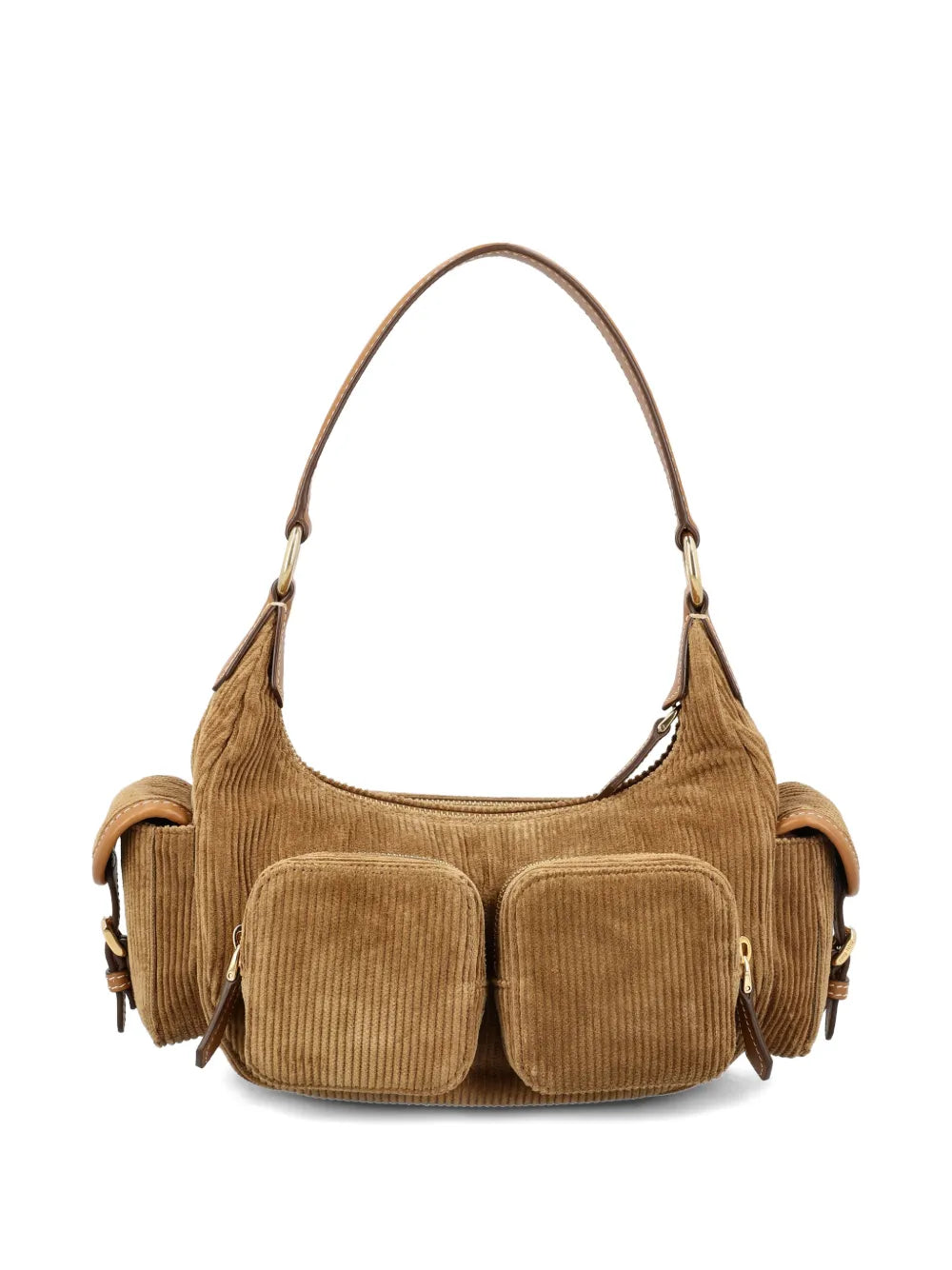 Miu Miu Pocket Corduroy Shoulder Bag — Same as shown — Size One Size — Side View