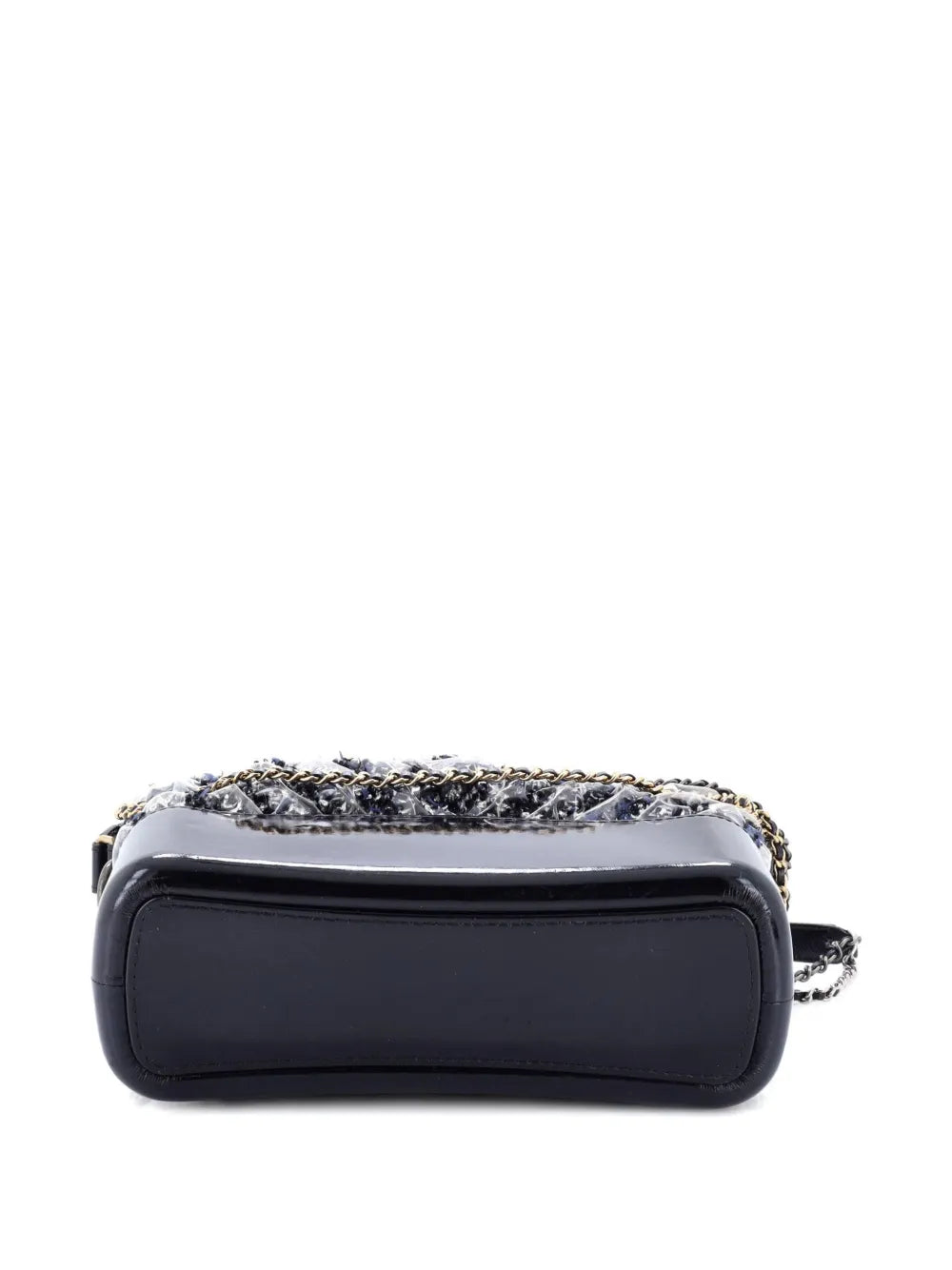 Chanel Pre Owned Gabrielle Chevron Pvc Over Tweed Medium Hobo Bag — Same as shown — Size One Size — Back View