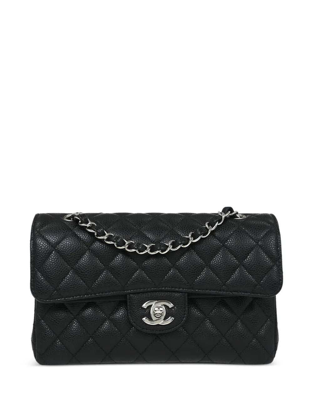 Chanel Pre Owned 2019 Small Classic Double Flap Shoulder Bag — Same as shown — Size One Size — Front View