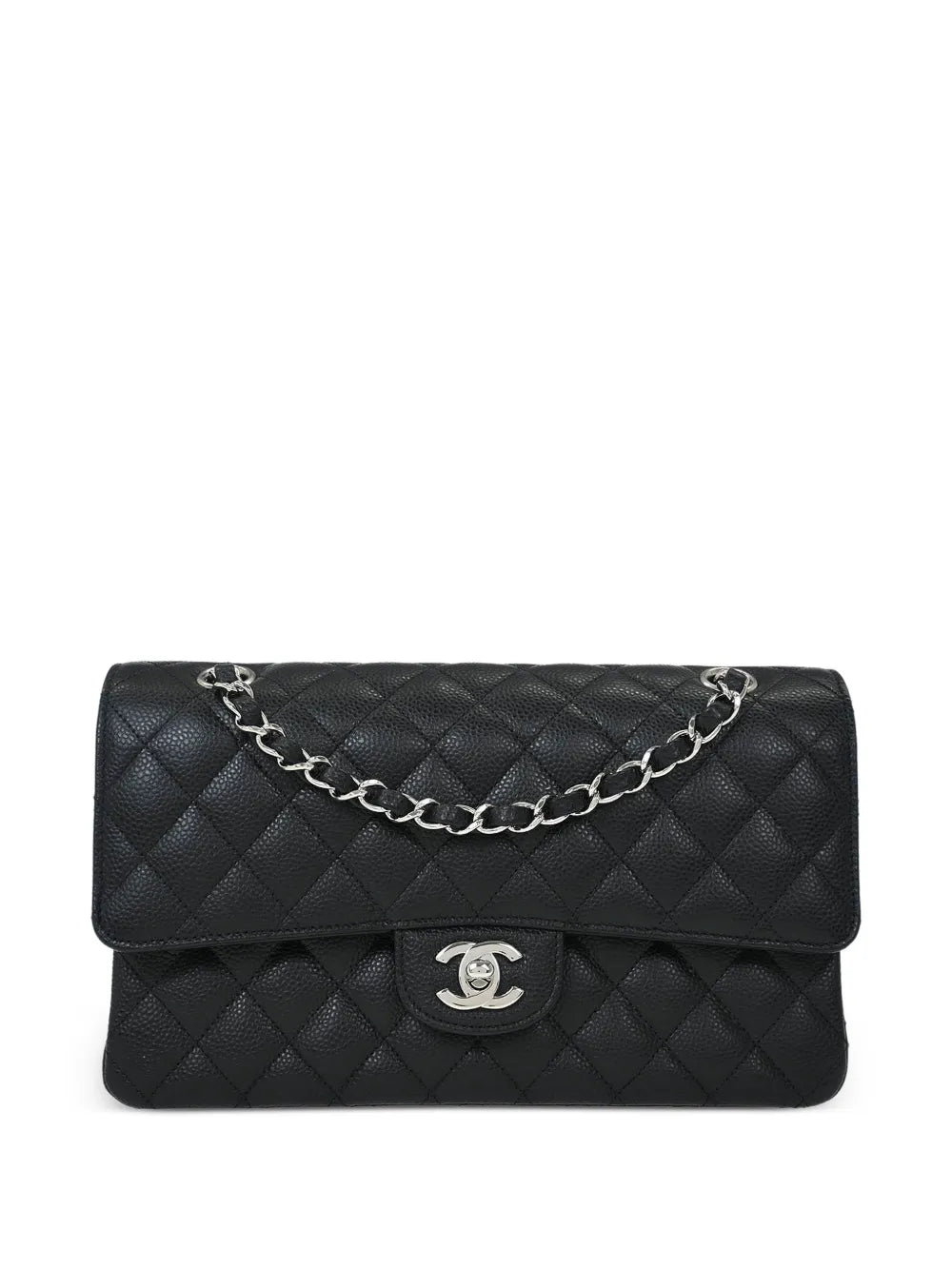 Chanel Pre Owned 2018 2019 Medium Classic Double Flap Shoulder Bag — Same as shown — Size One Size — Front View