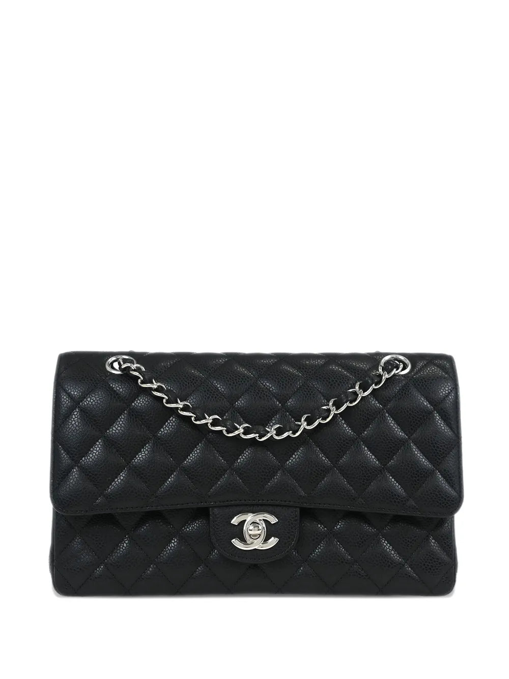 Chanel Pre Owned 2019 Medium Classic Double Flap Shoulder Bag — Same as shown — Size One Size — Front View