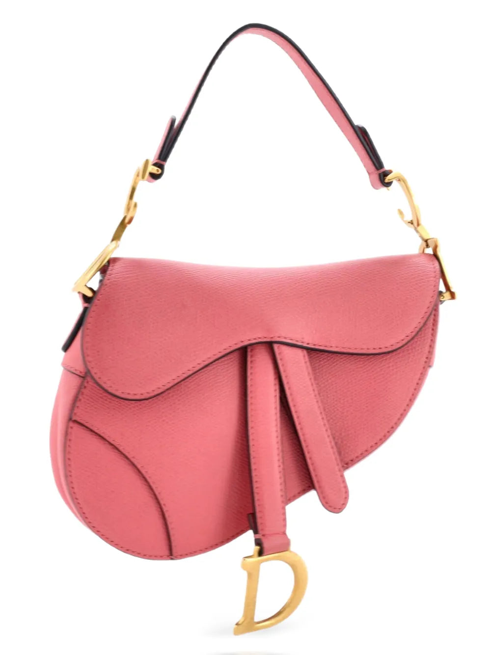 Christian Dior Pre Owned Saddle Handbag Leather Mini Shoulder Bag — Same as shown — Size One Size — Front View