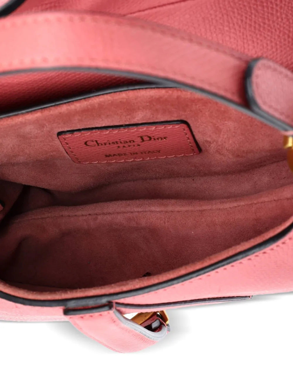 Christian Dior Pre Owned Saddle Handbag Leather Mini Shoulder Bag — Same as shown — Size One Size — Detail View