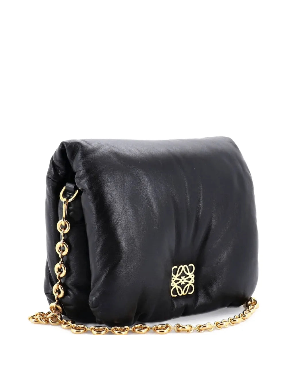 Loewe Pre Owned Goya Puffer Bag Leather Medium Shoulder Bag — Same as shown — Size One Size — Back View