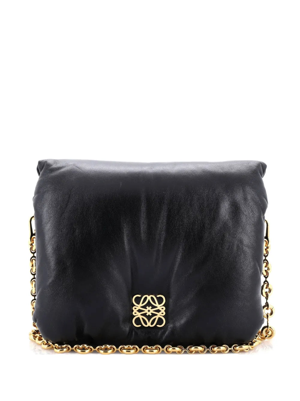 Loewe Pre Owned Goya Puffer Bag Leather Medium Shoulder Bag — Same as shown — Size One Size — Front View