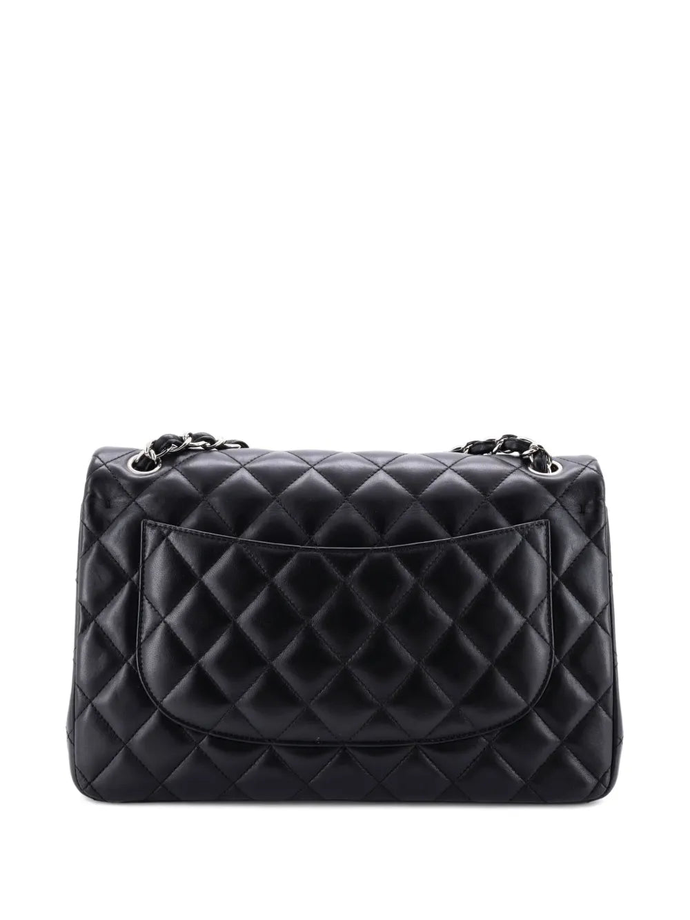 Chanel Pre Owned Classic Double Flap Bag Quilted Lambskin Jumbo Shoulder Bag — Same as shown — Size One Size — Side View
